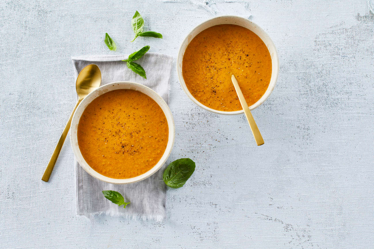 Proteiinipitoinen tomaattikeitto